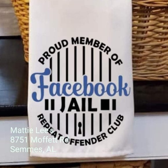 Facebook Jail Kitchen Towel - Picture 1 of 1